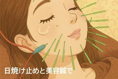 日焼け対策に美容鍼