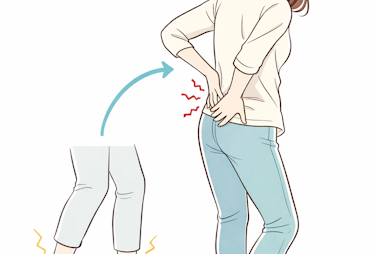 足が疲れて来ると腰痛が出やすい？