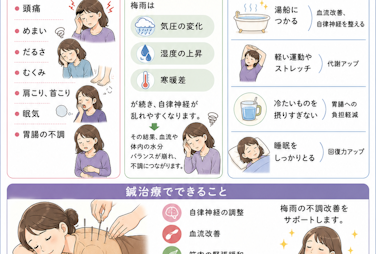 梅雨の不調