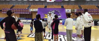 東京サンレーヴス試合前コート開放!/