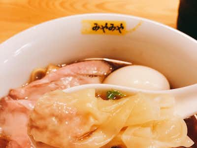 鶏びあんSobaみやみやの口コミ評価評判海老ワンタン