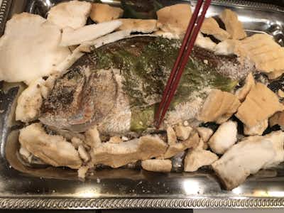 豆腐割烹　雪花菜（きらず）の口コミ評価評判鯛の塩釜焼き