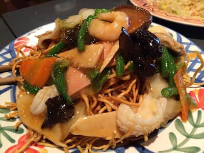 東華飯店の口コミ評価評判餡かけかた焼きそば