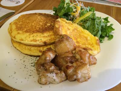 【閉店】グリーンルームカフェ （Green room cafe）の口コミ評価評判鶏肉とパンケーキ