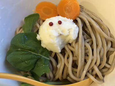 ビーフラーメン＆つけ麺 シゲジンの口コミ評価評判ビーフつけ麺　うさぎの盛り付け