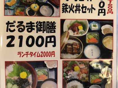 だるま寿司本店の口コミ評価評判セットメニュー