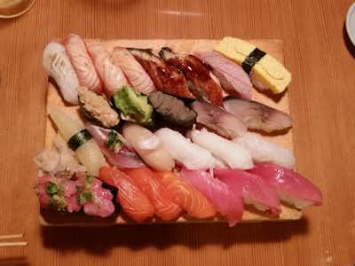や台ずし 西八王子南口町の口コミ評価評判綺麗に盛り付けられた、絶品のお寿司！