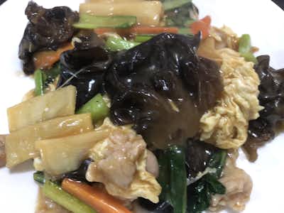 弘福の口コミ評価評判豚肉ときくらげと玉子炒め