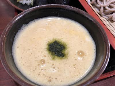 橋詰亭の口コミ評価評判とろろ蕎麦つゆ