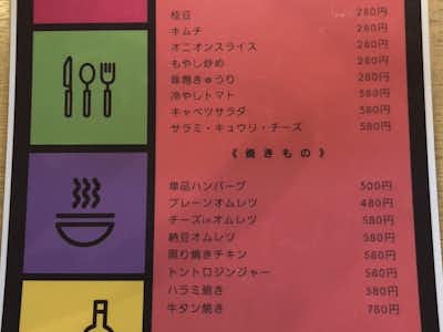 ¥500バーグ食堂の口コミ評価評判メニュー