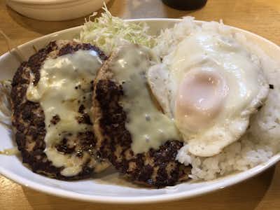 ¥500バーグ食堂の口コミ評価評判ハンバーグディッシュダブル