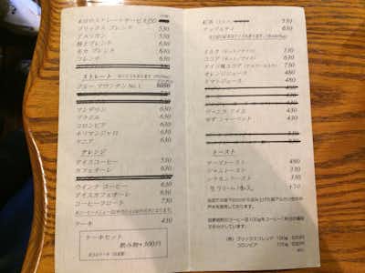 コーヒー・ブリックスの口コミ評価評判メニューもシンプル