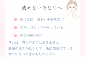 更年期世代　 ちゃんと頑張っているのに 痩せないあなたへ