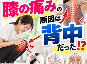 膝の痛みの原因は背中だった