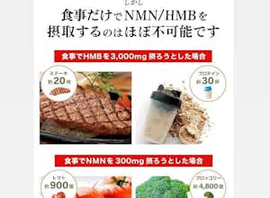 健康と美容、筋肉に必要な栄養素NMNとHMBを一緒に摂取