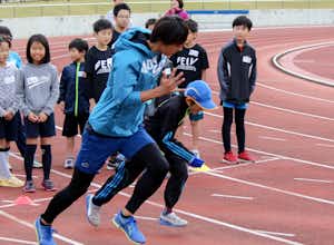 昨年のオリンピック選手による走り方・かけっこ教室の報告