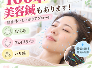 100本の鍼で隅々まで美肌効果