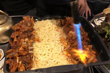 韓国料理 トンキングの口コミ評価評判チーズタッカルビ