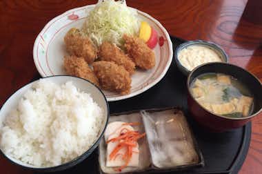 串揚げ居酒屋　雅（まさ）の口コミ評価評判カキフライ定食1000円
