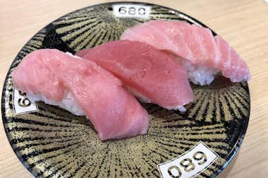 独楽寿司 楢原店の口コミ評価評判まぐろ3点盛り