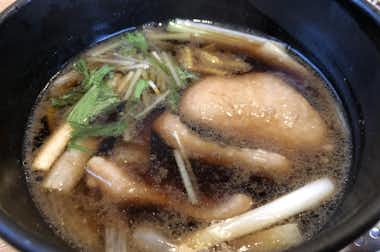 そば・うどん  水落（みずおち）の口コミ評価評判鴨のミンチ肉入り