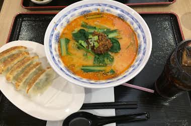 大地食堂 イーアス高尾店の口コミ評価評判坦々麺と餃子