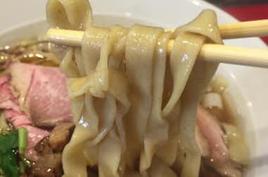【閉店】鴨だしらーめん 鴨福【旧店名：鴨と軍鶏】の口コミ評価評判極太麺
