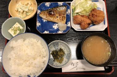 居酒屋  味里の口コミ評価評判鯖塩焼きと唐揚げ