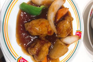 餃子の王将　イーアス高尾店の口コミ評価評判ジャストサイズ酢豚