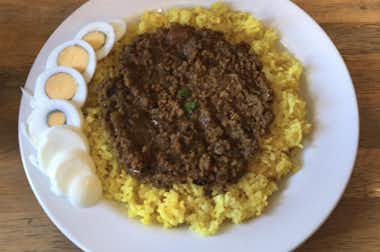 奈央屋の口コミ評価評判ランチセットのキーマカレー