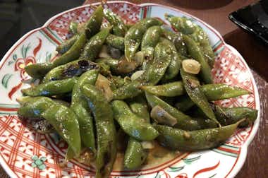 純米酒と炭火焼鶏 燗鶏道-カントリーロード-の口コミ評価評判枝豆のバター炒め