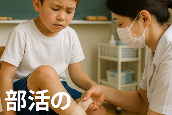 小・中学生の部活、スポーツの捻挫。怪我にも