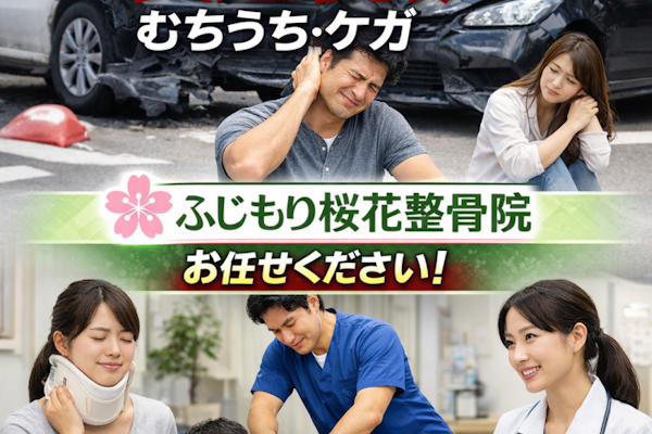 八王子で交通事故のムチウチ治療はふじもり桜花整骨院