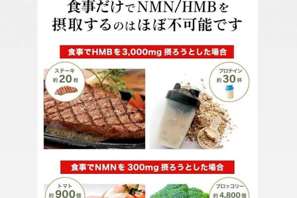 健康と美容、筋肉に必要な栄養素NMNとHMBを一緒に摂取
